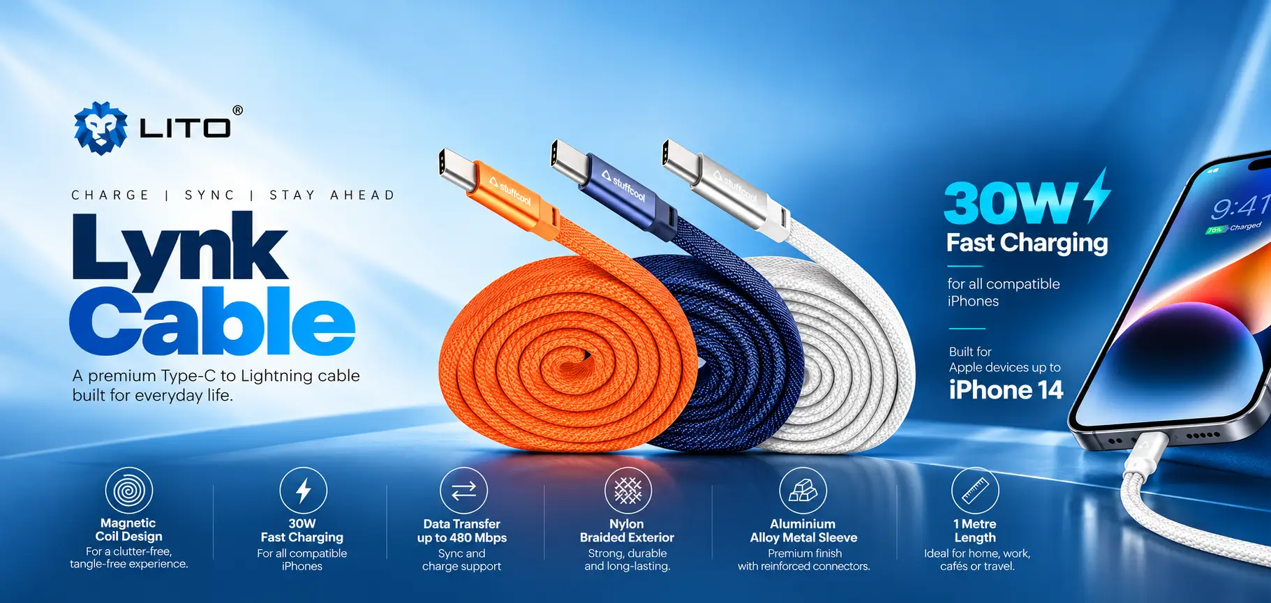 Lynk Cable Premium Charging Banner