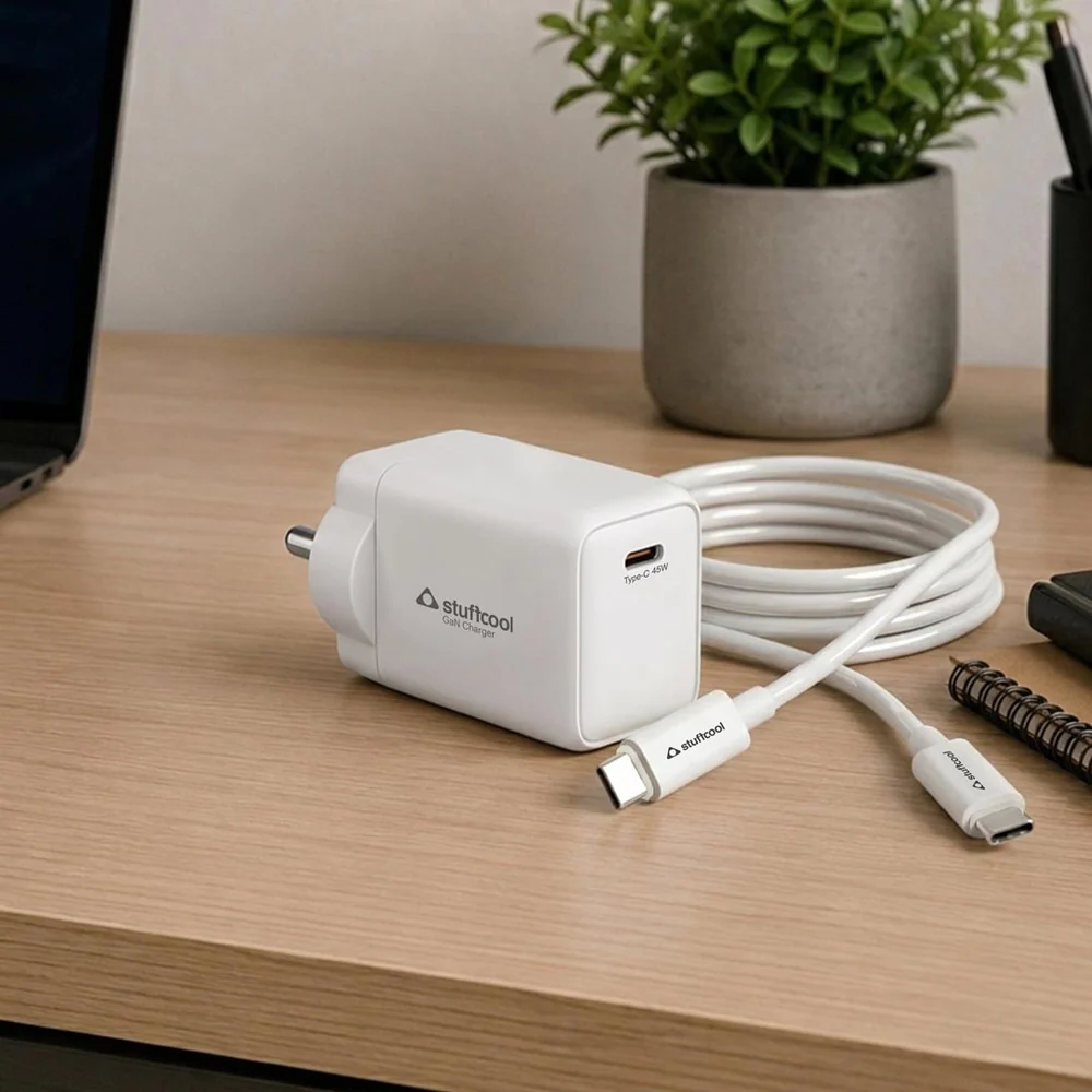 Numen 45 Smallest 45W AVS GaN Charger with 100W 5A Type-C to Type-C cable